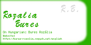 rozalia bures business card